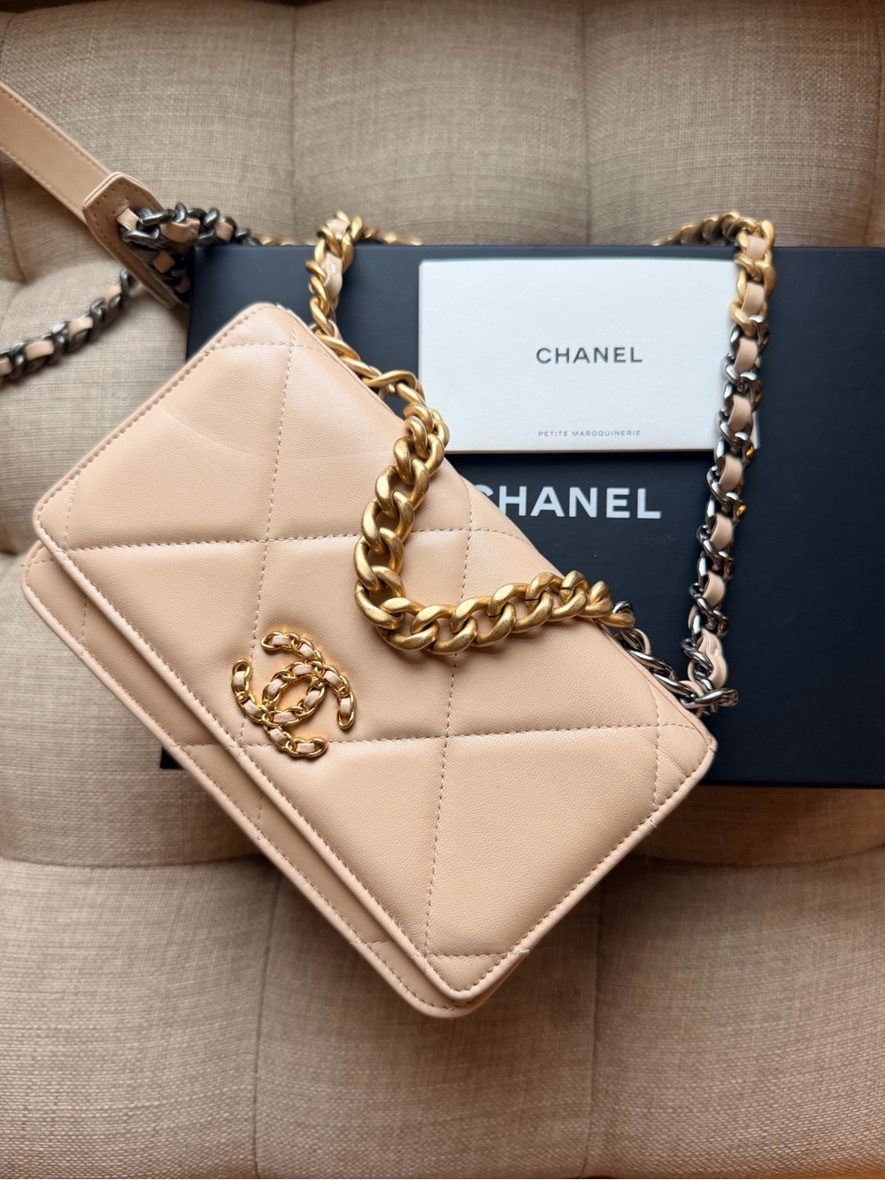 CHANEL 19 WALLET ON CHAIN